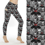 Load image into Gallery viewer, Mothman and Cryptids Leggings with Pockets
