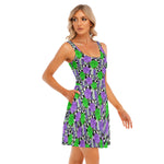 Load image into Gallery viewer, Pastel Beetlejuice All over print women&#39;s tank dress with pockets
