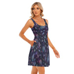 Load image into Gallery viewer, Galaxy Dr Who All over print women&#39;s tank dress with pockets
