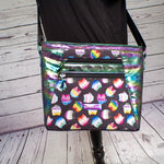 Load image into Gallery viewer, Pride Cats Double zip Handbag
