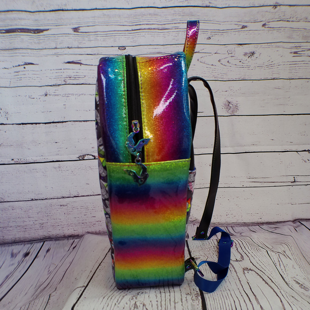 Pride Bats Coffin Shaped Backpack