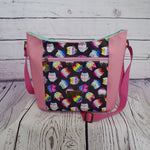 Load image into Gallery viewer, Pride Cats themed cross body hobo bag
