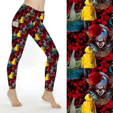 Pennywise Clown Leggings with Pockets