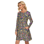 Load image into Gallery viewer, Dungeons and Dragons All over print women&#39;s crew dress with pockets
