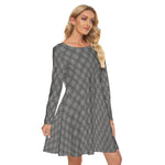 Load image into Gallery viewer, Cobweb All over print women&#39;s crew dress with pockets
