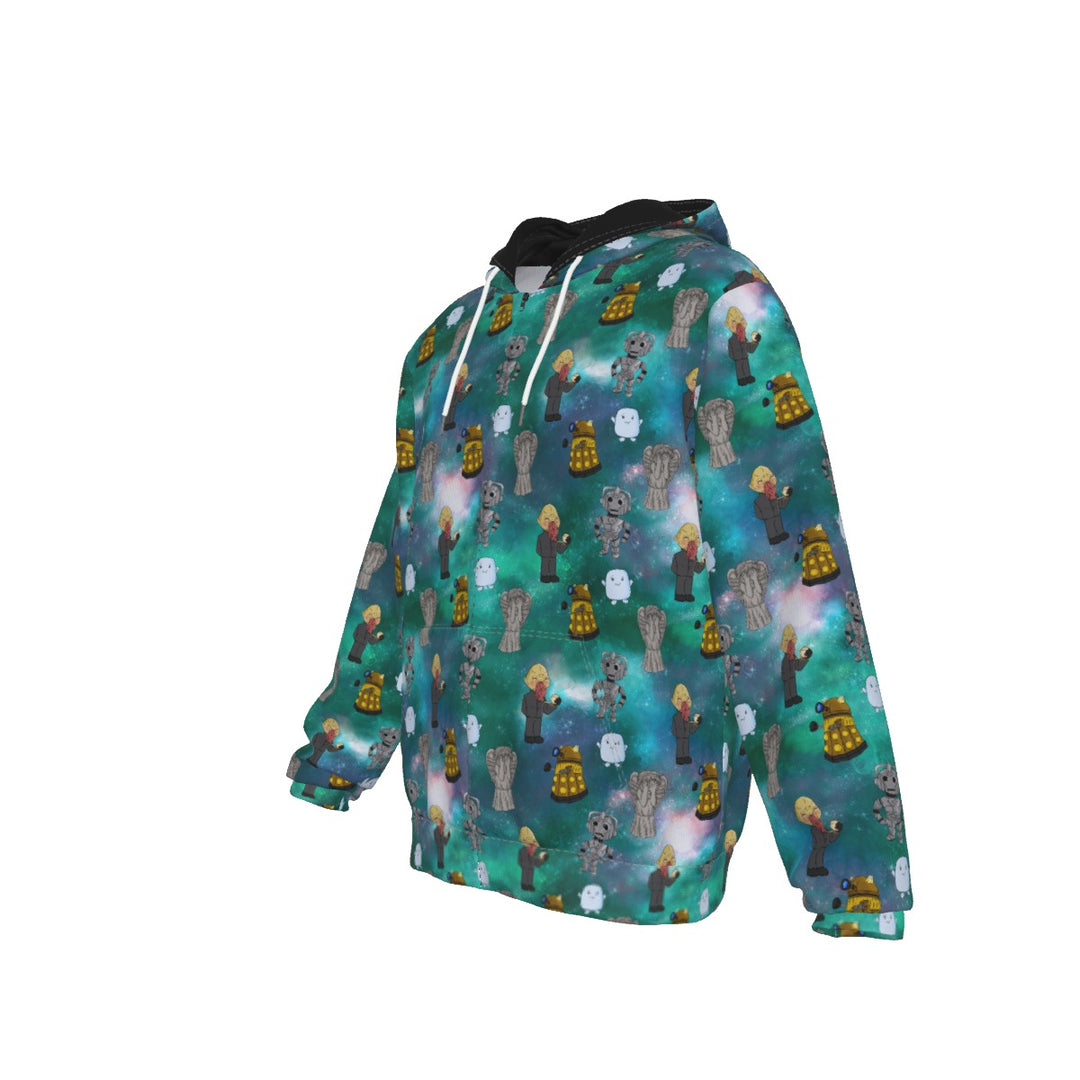 Dr Who villains and galaxy All-Over Print Zip Up Hoodie With Pocket, Unisex Hoodie Design