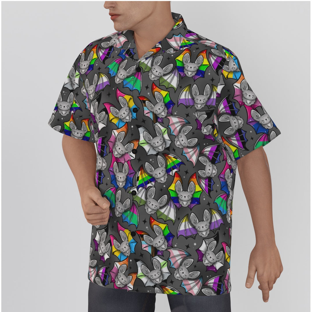 Pride Bats All-Over Print Men's Hawaiian Shirt