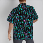 Load image into Gallery viewer, Neon Cats All-Over Print Men&#39;s Hawaiian Shirt
