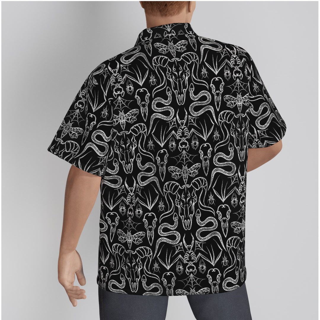 Sketchy Cryptids All-Over Print Men's Hawaiian Shirt