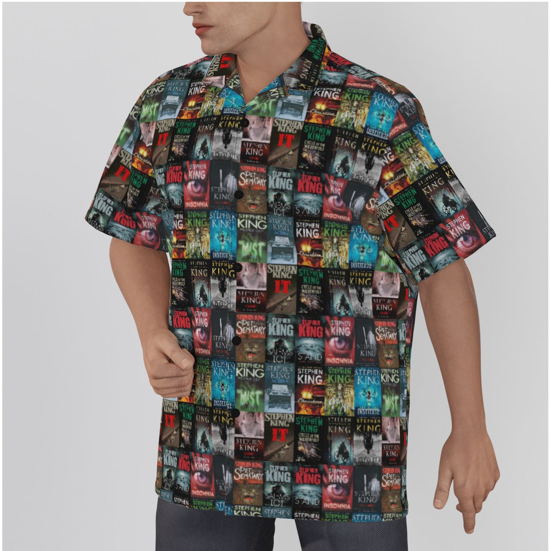 Stephen King Book All-Over Print Men's Hawaiian Shirt