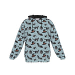 Load image into Gallery viewer, Blue spooky cats All-Over Print Zip Up Hoodie With Pocket, Unisex Hoodie Design
