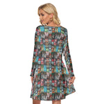 Load image into Gallery viewer, Stephen King Books All over print women&#39;s crew dress with pockets
