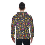 Load image into Gallery viewer, Dungeons and Dragons All-Over Print Zip Up Hoodie With Pocket, Unisex Dice Hoodie Design
