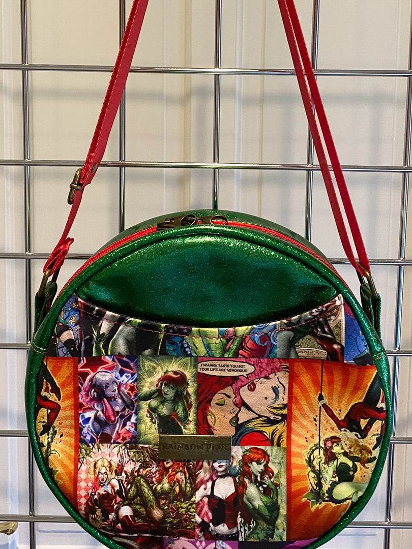 Ivy and Harley fan art Crossbody Circle Bag