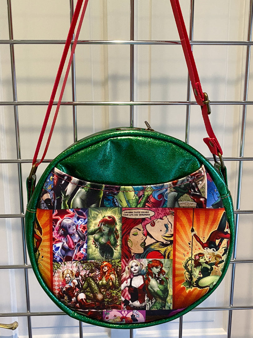 Ivy and Harley fan art Crossbody Circle Bag