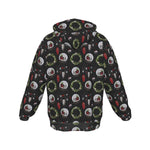 Load image into Gallery viewer, Holiday Horror All-Over Print Zip Up Hoodie With Pocket, Unisex Hoodie Design
