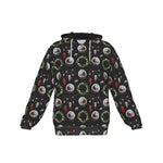 Load image into Gallery viewer, Holiday Horror All-Over Print Zip Up Hoodie With Pocket, Unisex Hoodie Design
