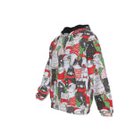 Load image into Gallery viewer, Christmas Cats All-Over Print Zip Up Hoodie With Pocket, Unisex Hoodie Design
