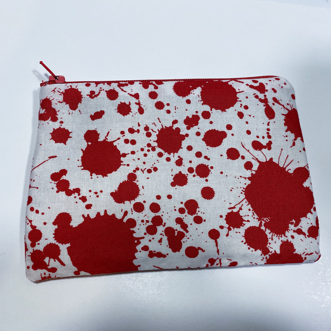 Blood splatter Waterproof zipper pouch