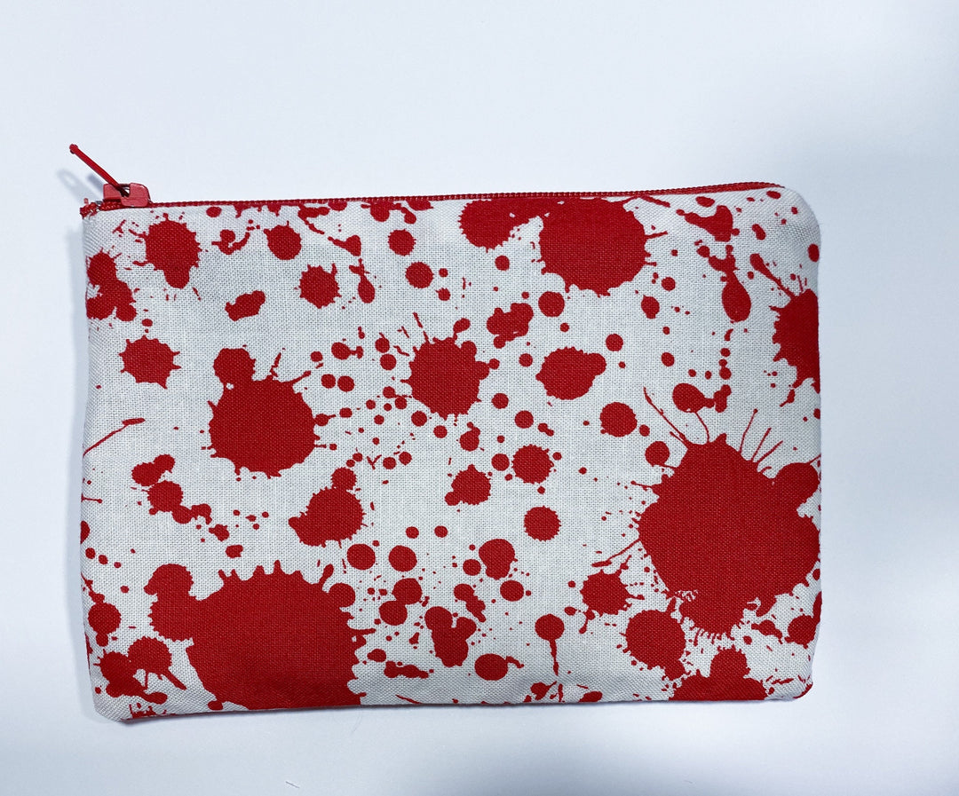 Blood splatter Waterproof zipper pouch