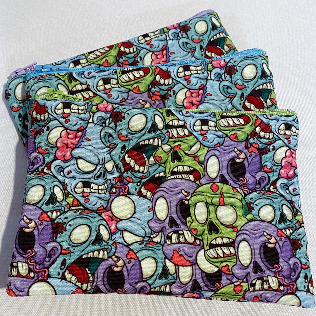 Zombie print Waterproof zipper pouch