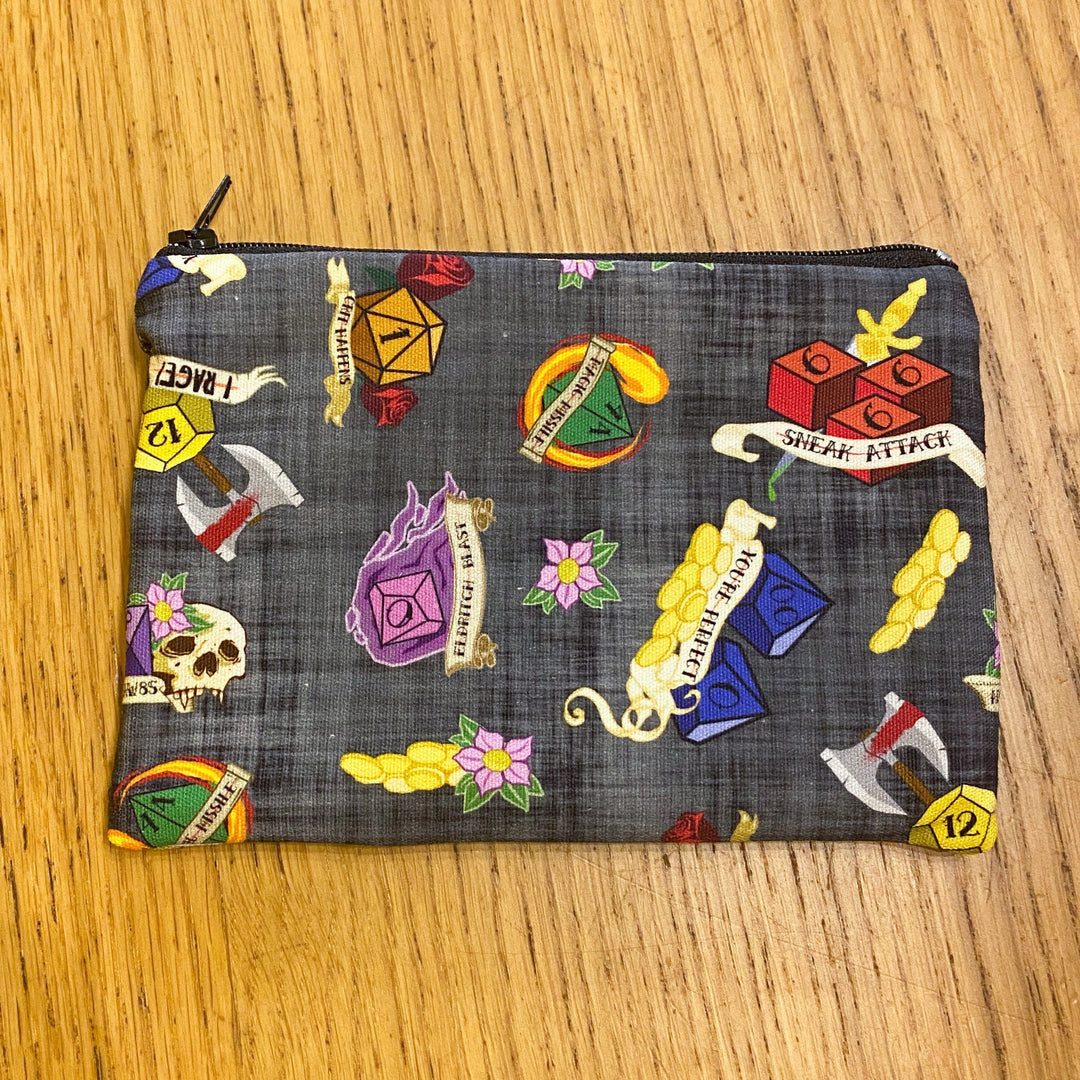 Dungeons and dragons dice Waterproof zipper pouch