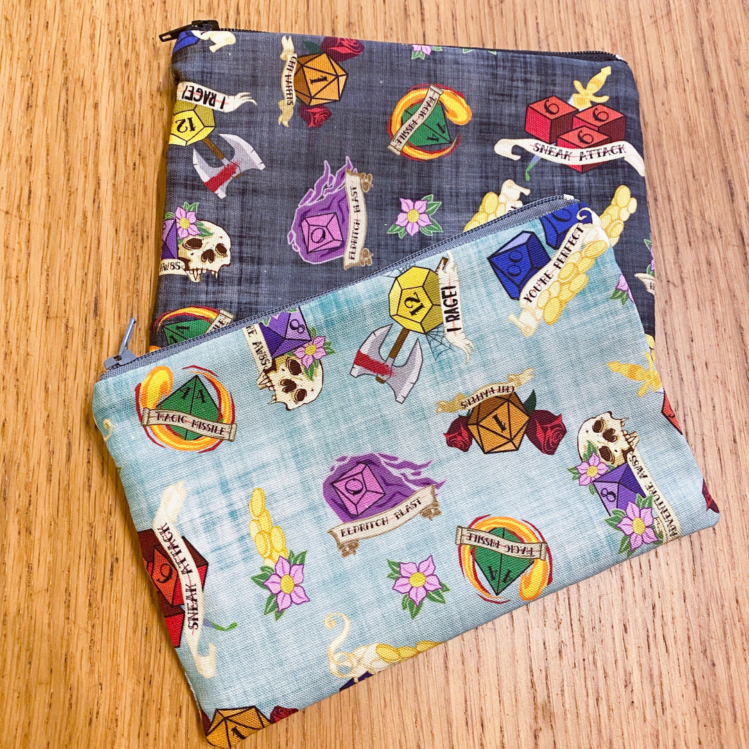 Dungeons and dragons dice Waterproof zipper pouch