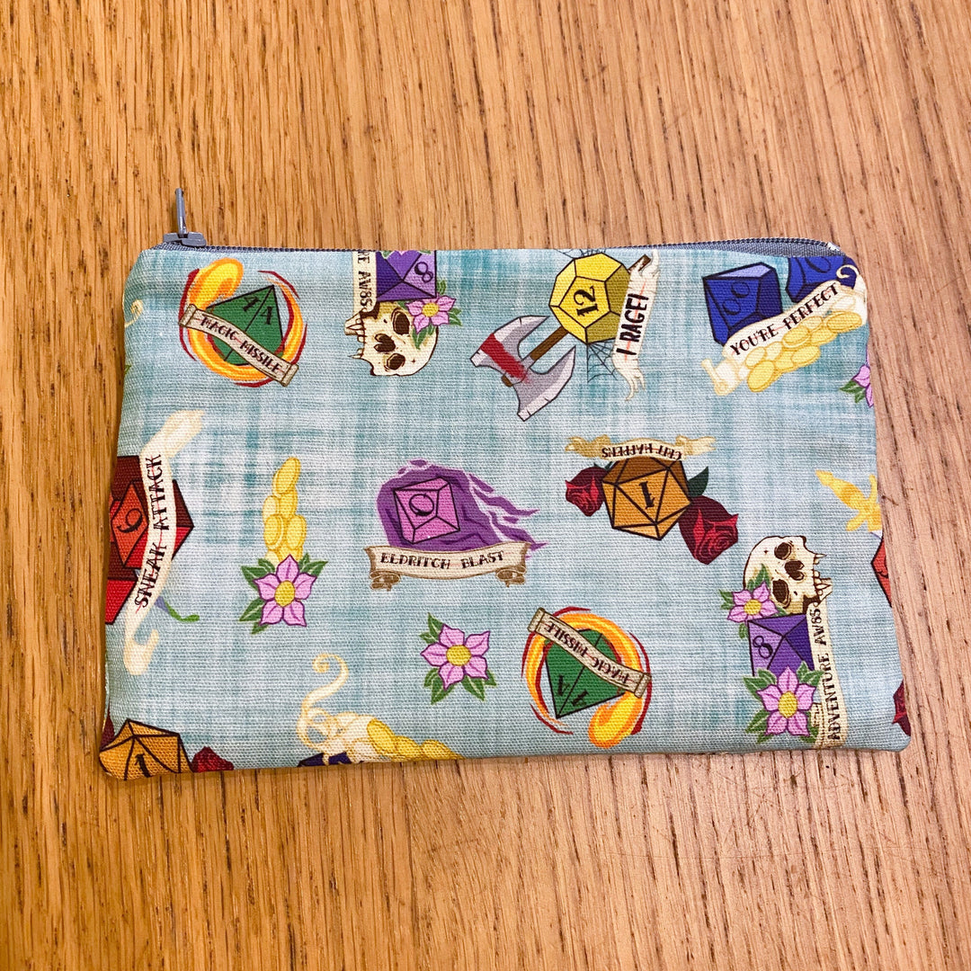 Dungeons and dragons dice Waterproof zipper pouch