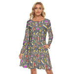 Load image into Gallery viewer, Dungeons and Dragons All-Over Print Women&#39;s Crew Neck Dress
