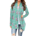 Load image into Gallery viewer, Critically Cute All over print waterfall cardigan
