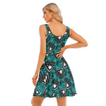 Load image into Gallery viewer, Spooky love All over print women&#39;s tank dress with pockets
