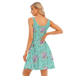 Load image into Gallery viewer, Critically Cute All over print women&#39;s tank dress with pockets
