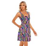 Load image into Gallery viewer, Ophelia window All over print women&#39;s tank dress with pockets
