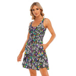 Load image into Gallery viewer, Pride Bat All over print women&#39;s tank dress with pockets
