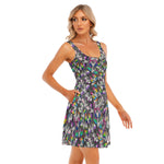 Load image into Gallery viewer, Pride Bat All over print women&#39;s tank dress with pockets
