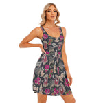 Load image into Gallery viewer, Emo band All over print women&#39;s tank dress with pockets
