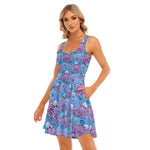 Load image into Gallery viewer, Cute Octopus All over print women&#39;s tank dress with pockets
