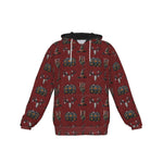 Load image into Gallery viewer, Ghoulish Yule All-Over Print Zip Up Hoodie With Pocket, Unisex Hoodie Design
